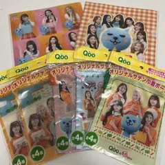 TWICE Qoo コラボ　オリジナルサテン巾着ポーチ　クリアファイル　非売品