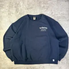 マ*ロ様 USA古着　ラッセルアスレティック　スウェット　ネイビー　企業ロゴ　前