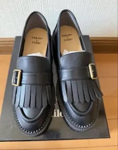 Odette e Odileレザー厚底ローファー