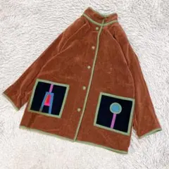 80s~ フィンランド製 ANNIKKI KARVINEN ジャケット 北欧 ANNIKKI KARVINEN フィンランド製 ハンドメイドジャケット 80s