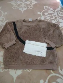 フリース ブラウン トレーナー 95cm