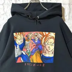 古着 90s パーカー ドラゴンボールZ 両面プリント M ヴィンテージ 激レア