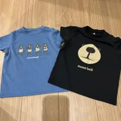 mont-bell クマデザイン Tシャツ 2枚セット 80