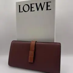 AVE16 ロエベ アナグラム ラージバーティカルウォレット 2つ折り長財布 