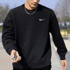 【新品・正規品】 NIKE スウェット 黒 ブラック 刺繍ロゴ タグ付き