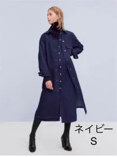 ユニクロユー デニムシャツ　コート　Sサイズ　美品