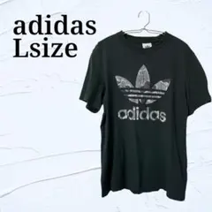 adidas 【Lサイズ】アディダス ブラック Tシャツ トレーニングウェア