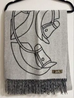 リバーシブルマフラー　アントルラック・エケストル HERMES - 未使用 エルメス HERMES マフラー ストール 22AW アントル