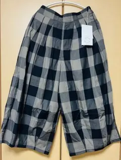 SEASON REASON チェック柄ワイドパンツMサイズ【新品タグ付き】