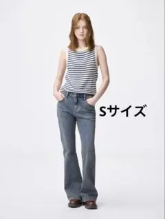 スリムフレアジーンズ 丈標準 Sサイズ GU