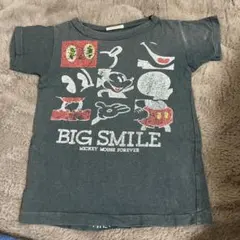 denim dungaree ミッキーマウスTシャツ110㎝