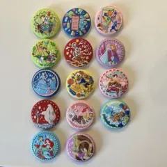 刺繍缶バッジ 　セミコンプ　14種類　ディズニー