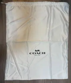 COACH コーチ　保存袋　収納袋　大　巾着　ホワイト