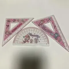 メゾピアノ　分度器、三角定規セット