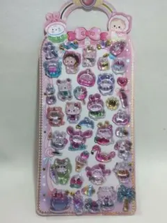 【新品】かわいい立体ぷっくり ぷくぷく硬いシール［1］