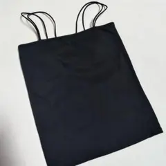 【select MOCA】ダブルストラップ カップ付きキャミソール☆ブラックのサムネイル