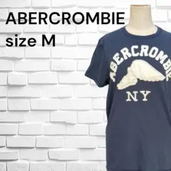 ♡ ABERCROMBIE　アバクロ　 Tシャツ　ネイビー　M
