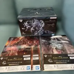 モンスターハンターワイルズ　アルシュベルドフィギュアA賞他クリアファイルステッカ