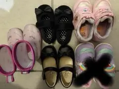 子供用　女子　靴　スニーカーフォーマルレインブーツ長靴13.0cm 14.0cm