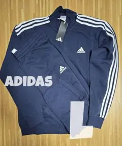 アディダス　Ｌ　ジャージ上下 adidas　ネイビー セット