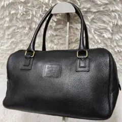 バーバリーズ ミニボストン レザー 本革 ノバチェック ブラック 美品