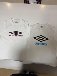 umbro サッカーシャツ 2枚セット 赤ロゴ１６０、青ロゴ150