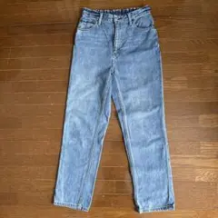 ライトブルー ゴムウエスト デニム　グローバルワーク