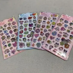 たまごっち　キャラクターシール　空気シール　4セット　ぷくぷくシール