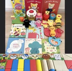 【まとめ売り】　しまじろう こどもちゃれんじ baby ぷち アンパンマン積み木