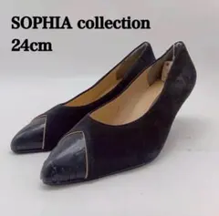【訳あり】ソフィアコレクション ヒールパンプス ブラック 24 cmタグ付きのサムネイル
