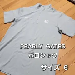 PEARLY GATES ポロシャツ サイズ6 ミントグリーン(薄め)