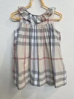 Burberry 24M 92cm チェック柄フリルワンピース