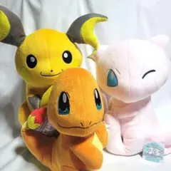 ポケモン ぬいぐるみ まとめ売り ライチュウ ミュウ ヒトカゲ