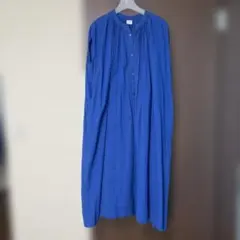 アーバンリサーチドアーズ　ブルー　ロイヤルブルー　ワンピース　コットンボイル