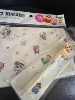 【韓国限定】クレヨンしんちゃん ポーチとペンセット