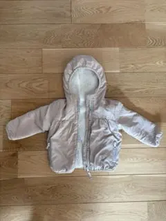 フード付き薄ピンクアウター 80㎝