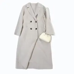 【上質】BOSCH ウールリバーコート ロング グレージュ 定価7,9万 美品