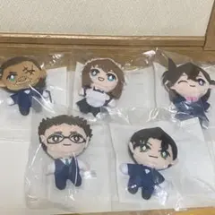 セガ ラッキーくじ 名探偵コナン カフェ 執事喫茶 ぬいぐるみマスコット５種