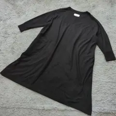 g014 UNIVERSAL TISSU【F】ウール混 カットソーワンピース