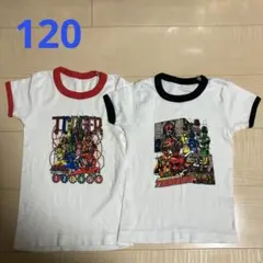 着用少なめ トッキュウジャー 半袖肌着2枚セット120 綿100% 値下げ不可