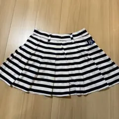 パーリーゲイツ ストライプ プリーツスカート