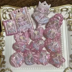 SKULLPANDA スカルパンダ SP 浮き彫りビーズ ⑫ ピンク