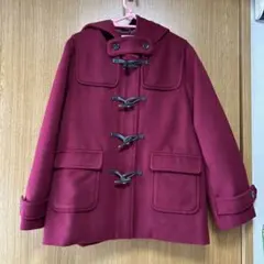 ワインレッド ダッフルコート　Lサイズ　ハニーズ　レディース　えんじ色