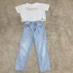 ZARA キッズ　マムフィットデニム