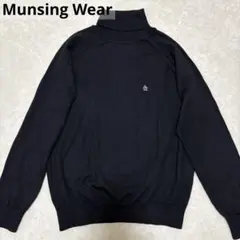 マンシングウェア★毛100%★ストレッチ★タートルネック【レディースサイズLL】