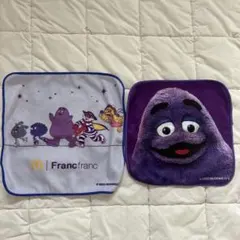 マクドナルド キャラクター　ハンカチ　 2枚セット　福袋　フランフランのサムネイル