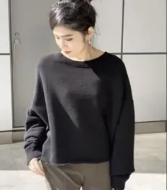 ap studio カットオフ　スウェット ブラックのサムネイル