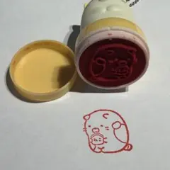 すみっコぐらし フィギュアスタンプ「ねこ」がま口 ボールチェーン付 サンエックス