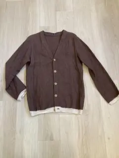 FRANK LEDER ブラウン リネンカーディガンのサムネイル
