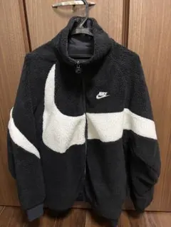 【美品】NIKE リバーシブル ボアジャケット ブラック×ホワイト